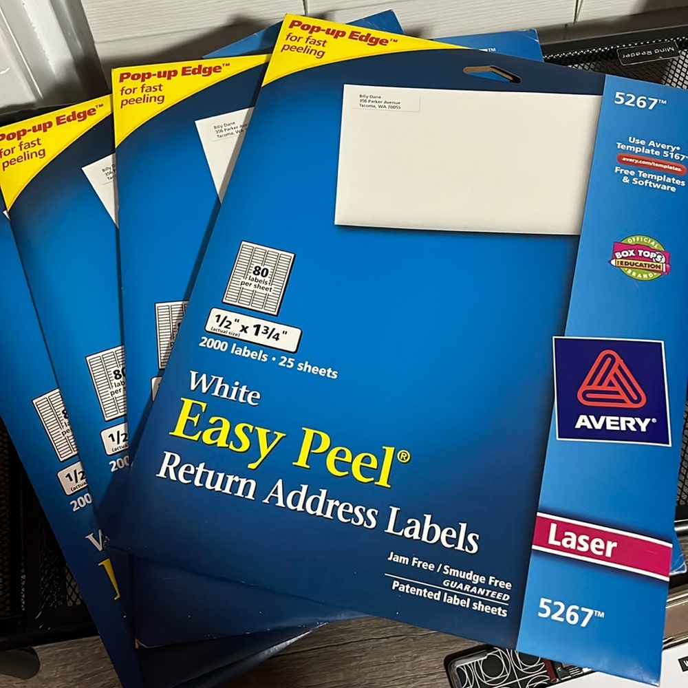 Return address labels-NWT.